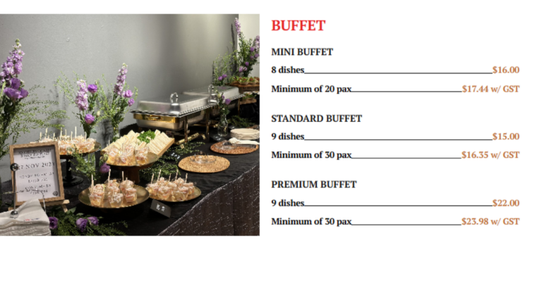 Buffet Catering in Singapore – Elevate Your Event with Delicious and Hassle-Free Dining